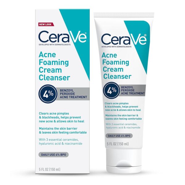 CeraVe Acne Foaming Cream Cleanser, 150ml