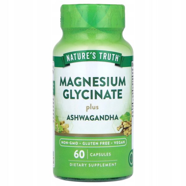 Magnesium Glycinate with Ashwagandha, 60 Capsules