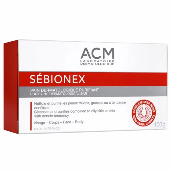 ACM Sébionex Purifying Dermatological Soap, 100g