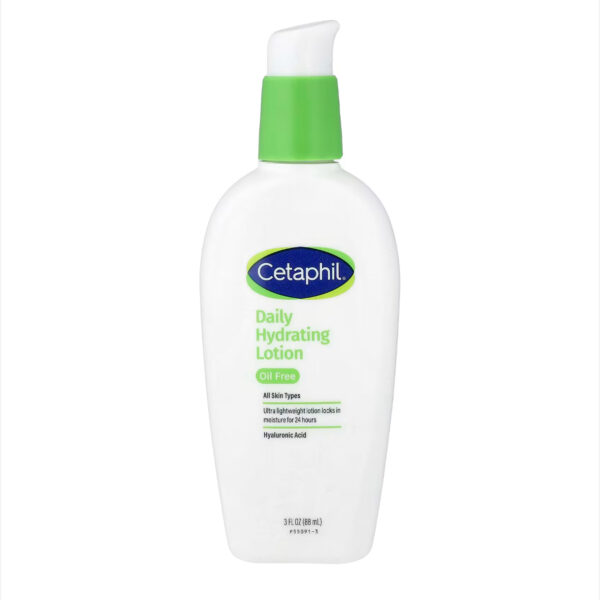 Cetaphil Daily Hydrating Lotion, Oil Free, All Skin Types, 88 ml