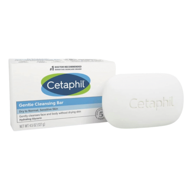Cetaphil Gentle Cleansing Bar for Dry to Sensitive Skin, 127g