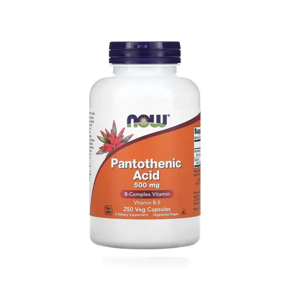 Now Pantothenic Acid 500 mg 250 Veg Capsules
