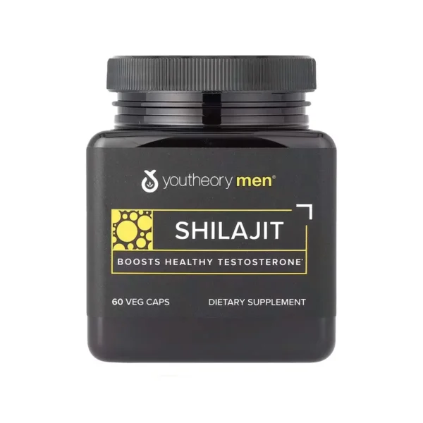 Youtheory Men’s Shilajit 250 mg, 60 Vegan Capsules