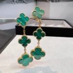 CLOVER MALACHITE 3 MOTIFS GOLD - Image 2