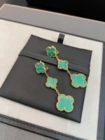 CLOVER MALACHITE 3 MOTIFS GOLD - Image 7