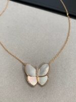 BUTTERFLY GOLD MOP DIAMOND NECKLACE - Image 4