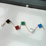 CLOVER 5 MOTIFS MULTICOLOR BRACELET - Image 5