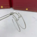 JUSTE EARRINGS FULL DIAMONDS 1.8MM - Image 3