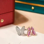 TWIN BUTTERFLY DIAMOND RING - Image 7