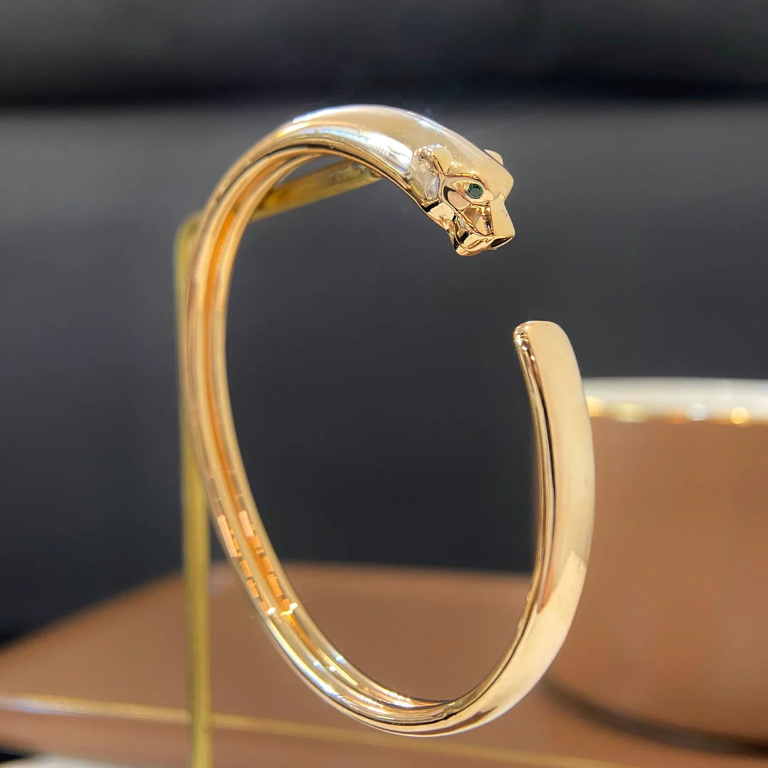 13298739014120439_4bac7687-c570-4d41-9a7c-2aa4f7897f49 PANTHERE GOLD DIAMOND OPEN BRACELET - Image 1