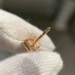 HEART CARNELIAN STUD EARRINGS - Image 2