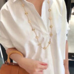 CLOVER 20 MOTIFS LASER DIAMOND NECKLACE - Image 5