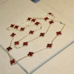 CLOVER 20 MOTIFS CARNELIAN NECKLACE - Image 4