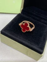 CLOVER RIVERSIBLE ROSE GOLD RING - Image 4