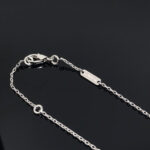 CLOVER PIETERSITE SILVER LONG NECKLACE - Image 4