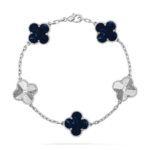 CLOVER 5 MOTIF PIETERSITE BRACELET COLLECTION - Silver, Laser
