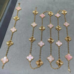 CLOVER 20 MOTIFS LASER PINK MOP NECKLACE - Image 3