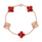 CLOVER 5 MOTIF RED PATTERN BRACELET COLLECTION - Image 3