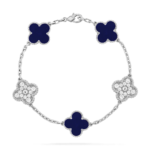 CLOVER 5 MOTIF LAPIS LAZULI BRACELET COLLECTION - Image 4