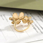 CLOVER COMOS GOLD DIAMOND RING - Image 2