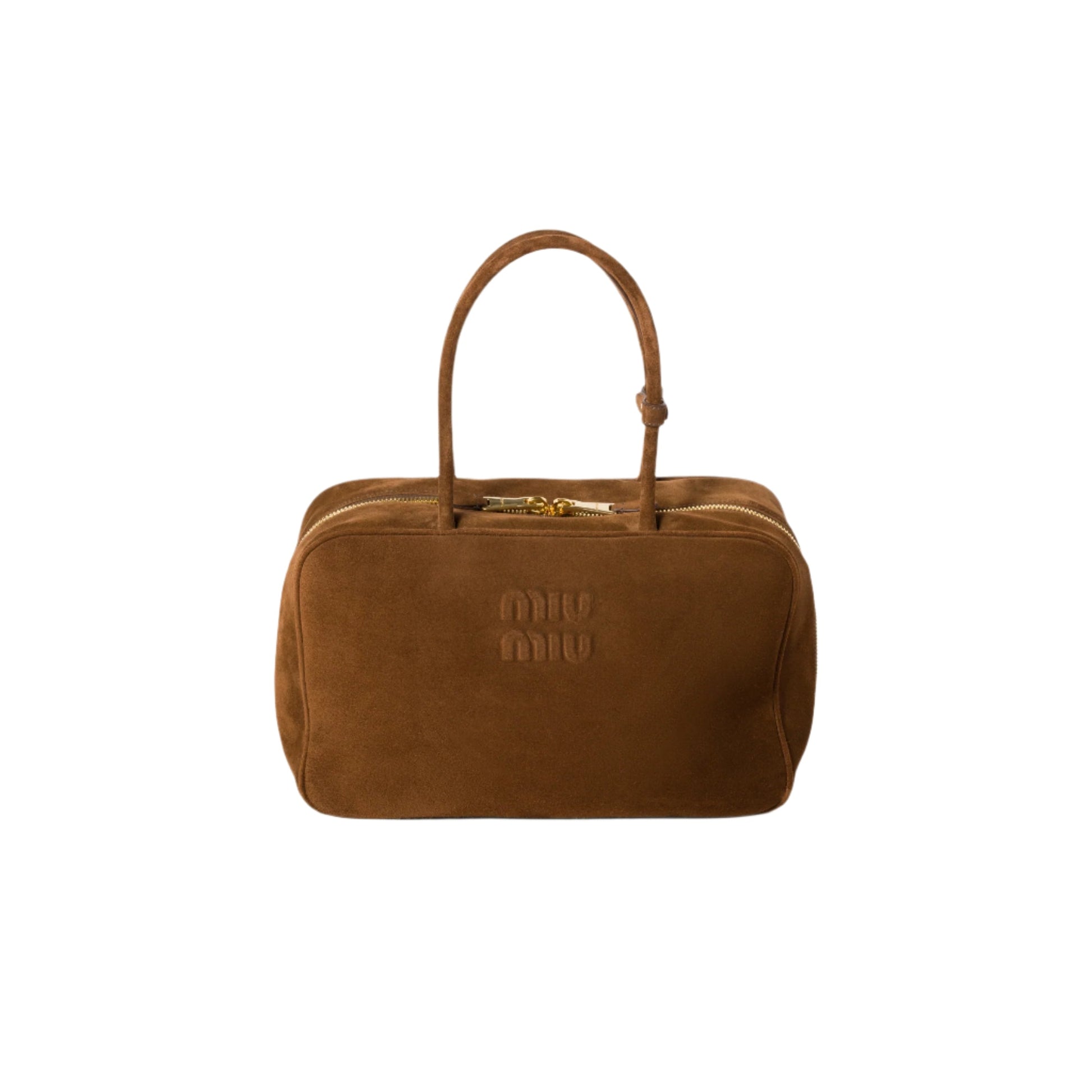 5BB117_2CSS_F0324_V_MON_SLF M.iu M.iu | Suede Beau bag Cocoa Brown - Image 1