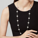 CLOVER 20 MOTIFS LASER SILVER