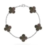 CLOVER 5 MOTIF GRAY MOP BRACELET COLLECTION - Image 5