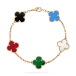 CLOVER 5 MOTIFS MULTICOLOR BRACELET - Image 3