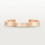 LOVE BRACELET 6.1MM OPEN CUFF - 16, Rose Gold