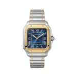 Car.tier Watch | Santos de Car.tier Two-Tone Blue Dial Large