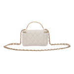 Chan.el Bag | Small Vanity Case Chain White - Image 2