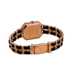 Cha.nel Watch | Première Édition Originale Rose Gold & Black Leather Chain - Image 3