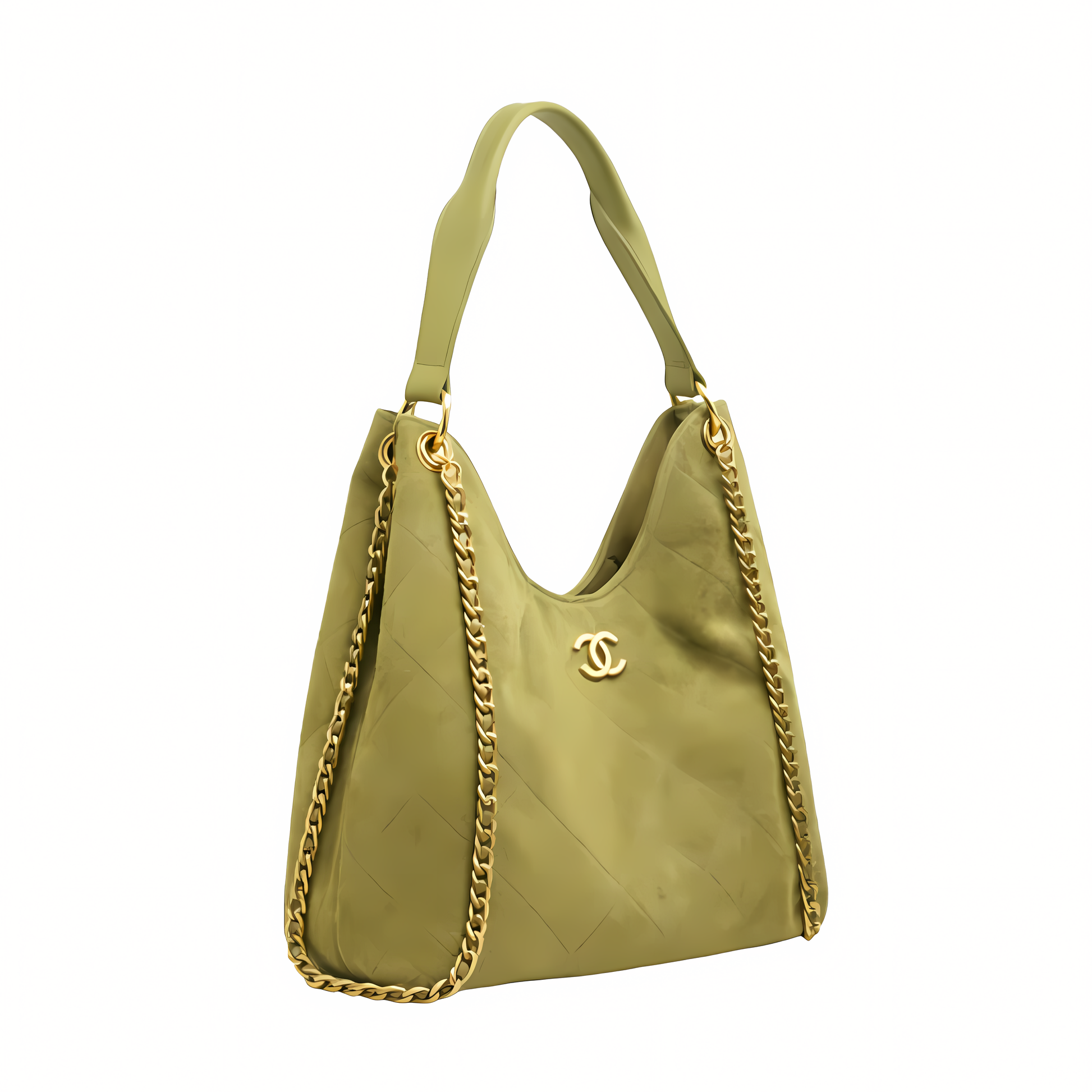 Channel-MaxiHoboBag-Olive-2 Chan.el Bag | City Zip Tote In Signature Canvas Mahogany - Image 1