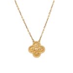 CLOVER 15MM BRONZING NECKLACE