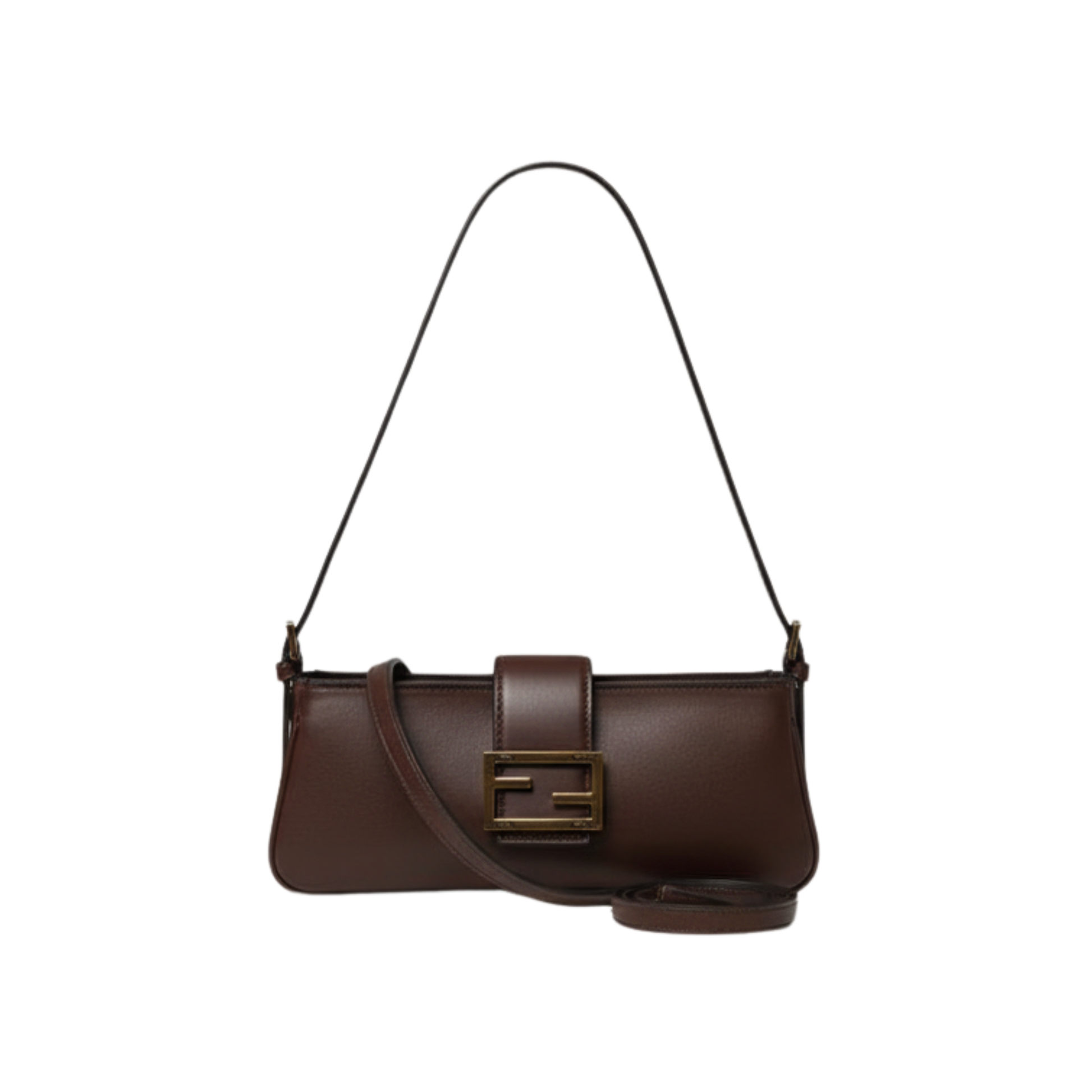 Fendi-Shoulder-Bag-Dark-Brown-1 Fendi Shoulder Bag | Dark Brown - Image 1