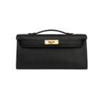 Her.mes |  Kelly Cut Black Swift