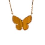 TIGER__ EYE BUTTERFLY NECKLACE