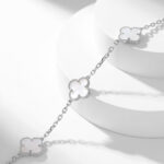 CLOVER 10 MOTIFS WHITE MOTHER OF PEARL NECKLACE - Image 7