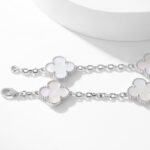 CLOVER 10 MOTIFS WHITE MOTHER OF PEARL NECKLACE - Image 9
