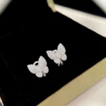 BUTTERFLY ALL DIAMOND EARRINGS - Image 9