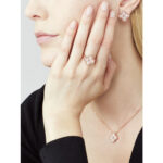 CLOVER 15MM DIAMOND SINGLE FLOWER NECKLACE - Image 9