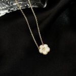 LUCKY WHITE MOP PLUM BLOSSOM NECKLACE - Image 7