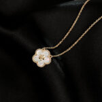 LUCKY WHITE MOP PLUM BLOSSOM NECKLACE - Image 6