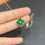 CLOVER 15MM DIAMOND TURQUOISE NECKLACE - Image 3