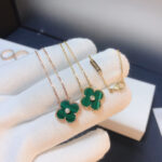 CLOVER 15MM DIAMOND TURQUOISE NECKLACE - Image 7