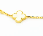 CLOVER BRACELET 5 MOTIFS ONYX MOP - Image 3