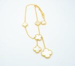 CLOVER MOTHER OF PEARL NECKLACE 6 MOTIF - Image 4