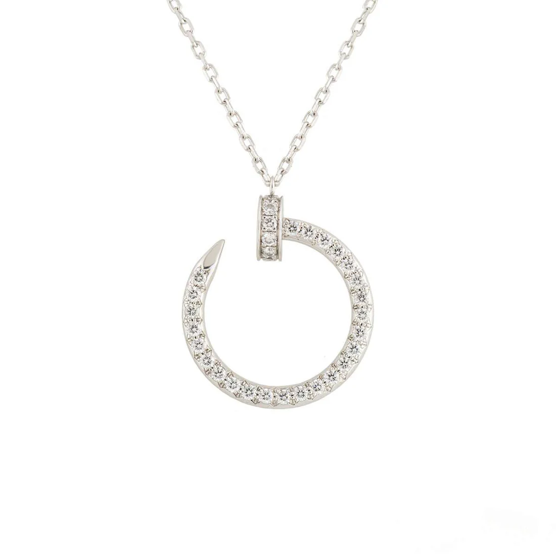 RD2543_0_bc740b2b-6088-44ba-b03a-e45aae9666e4 JUSTE NECKLACE SILVER DIAMONDS - Image 1