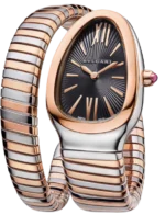Bvl.gari Watch | Serpenti Tubogas Two-Tone Black Dial - Image 2