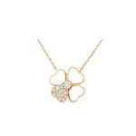 CLOVER MOP DIAMOND ROSE GOLD NECKLACE